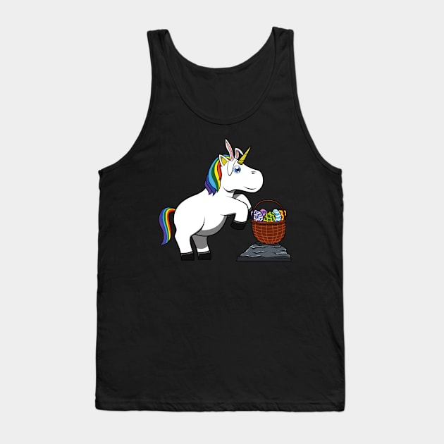 Easter Unicorn Girls Bunnicorn Rabbitcorn Gift Tank Top by jkshirts